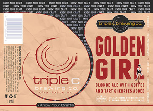 Triple C Brewing Company Golden Girl April 2016