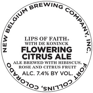 Lips Of Faith Flowering Citrus Ale March 2016