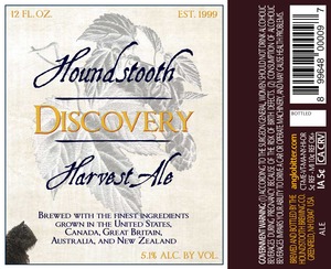 Houndstooth Discovery Harvest Ale