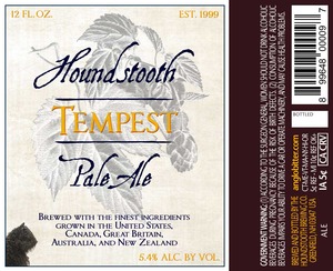 Houndstooth Tempest Pale Ale April 2016