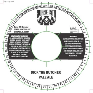 Burnt City Brewing Dick The Butcher Pale Ale April 2016