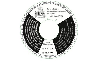 4 Hands Brewing Company Cuvee Cassiel April 2016