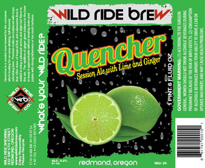 Wild Ride Brewing Quencher Session Ale