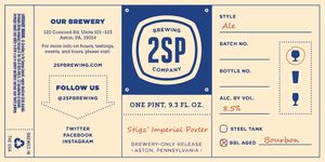 2sp Brewing Company Stigz Imperial Porter April 2016