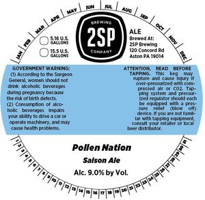 2sp Brewing Company Pollen Nation Heavy Saison April 2016