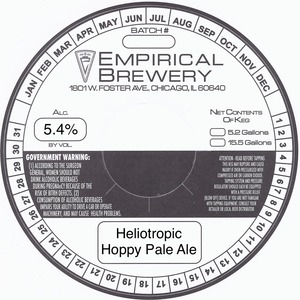 Heliotropic Hoppy Pale Ale April 2016