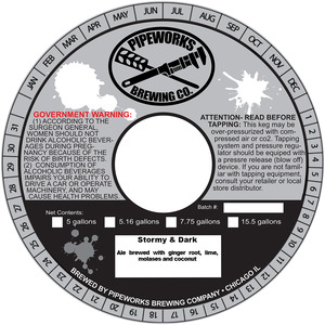 Pipeworks Brewing Company Stormy & Dark April 2016