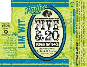 Five & 20 Brewing Lim Wit Radler April 2016