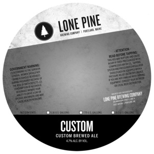 Lone Pine Brewing Company Custom April 2016