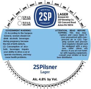 2sp Brewing Company 2spilsner April 2016