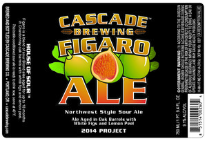 Cascade Brewing Figaro Northwest Style Sour Ale April 2016