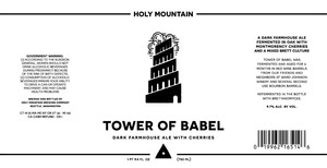 Holy Mountain Tower Of Babel April 2016