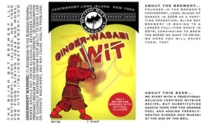 The Blind Bat Brewery LLC Ginger-wasabi Wit