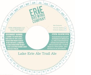 Erie Brewing Company Lake Erie Ale Trail Ale