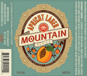 Breckenridge Brewery Mountain Series Apricot Lager April 2016