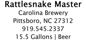 Carolina Brewery Rattlesnake Master