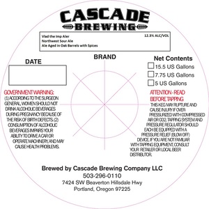 Cascade Brewing Vlad The Imp Aler April 2016