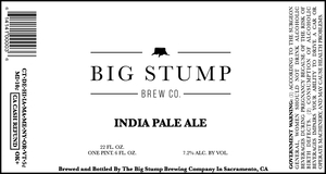 Big Stump Brewing Company India Pale Ale April 2016