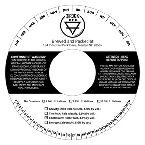 3rd Rock Brewing Company Continuum April 2016