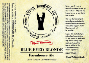 Knuth Brewing Company Blue Eyed Blonde