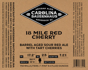 18 Mile Red Cherry Barrel Aged Sour Red Ale With Cherries April 2016
