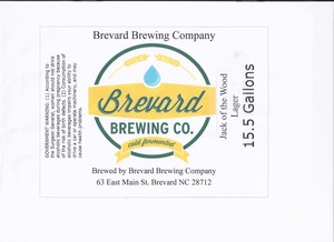 Brevard Brewing Company Jack Of The Wood Lager