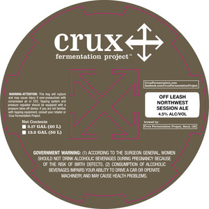 Crux Fermentation Project Off Leash April 2016