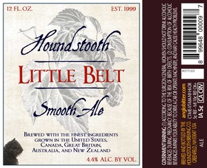 Houndstooth Little Belt Smooth Ale May 2016