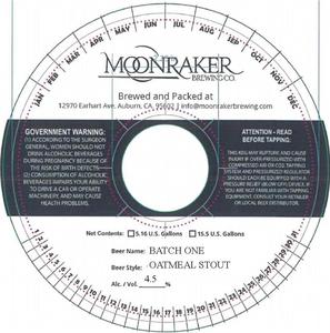 Moonraker Brewing Company Batch One