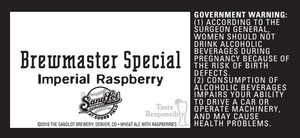 Brewmaster Special Imperial Raspberry May 2016