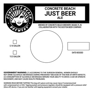 Concrete Beach Just Beer