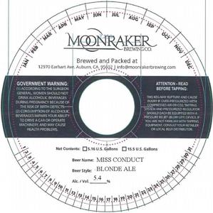Moonraker Brewing Company Miss Conduct