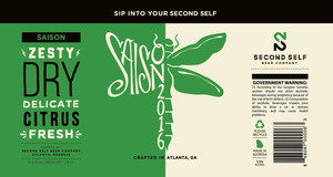 Second Self Beer Company Saison May 2016