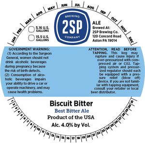 2sp Brewing Company Biscuit Bitter May 2016