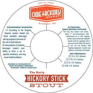 Olde Hickory Brewery Hickory Stick May 2016