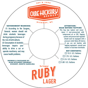 Olde Hickory Brewery Ruby Lager