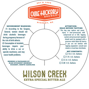 Olde Hickory Brewery Wilson Creek