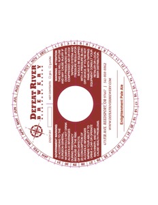 Defeat River Brewery Enlightenment Pale Ale May 2016