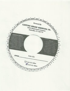 Lasting Brass Pale Ale May 2016