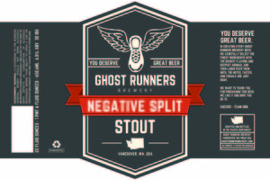 Ghost Runners Brewery Negative Split Stout May 2016
