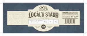 Crazy Mountain Brewing Company Local's Stash: Imperial Grapefruit IPA June 2016