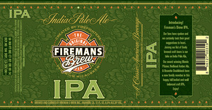 Fireman's Brew India Pale Ale May 2016