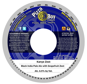 Pizza Boy Brewing Co. Kanye Zest May 2016