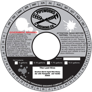 Pipeworks Brewing Company The Last Kiss May 2016