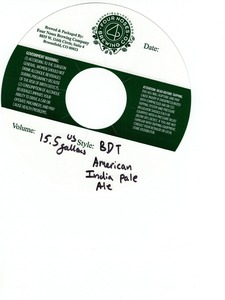 Bdt India Pale Ale May 2016