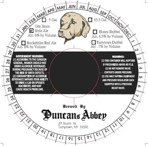 Duncan's Abbey Ode Bruin Style Ale May 2016