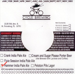 Cycle Brewing, Inc. Hammer IPA