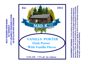 Mad-k Vanilla Porter June 2016