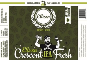 Ellison Brewery + Spirits Crescent Fresh IPA June 2016