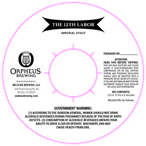 Orpheus Brewing The 12th Labor Imperial Stout